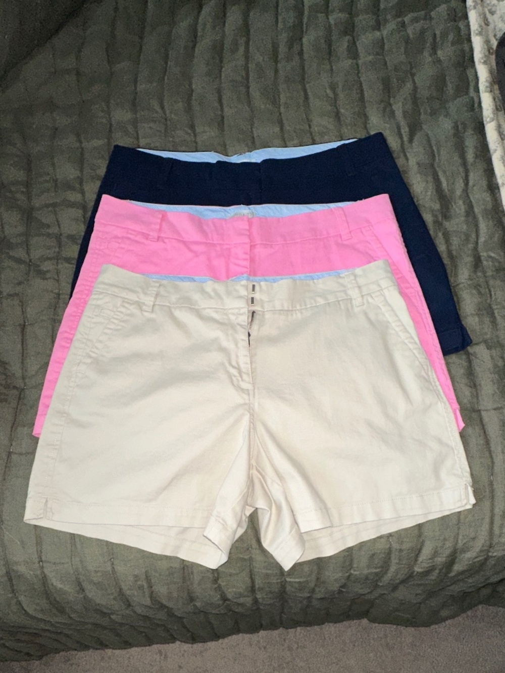 Crown & Ivy Caroline Shorts • Bundle of 3 • 5” Inseam • Stretch Twill